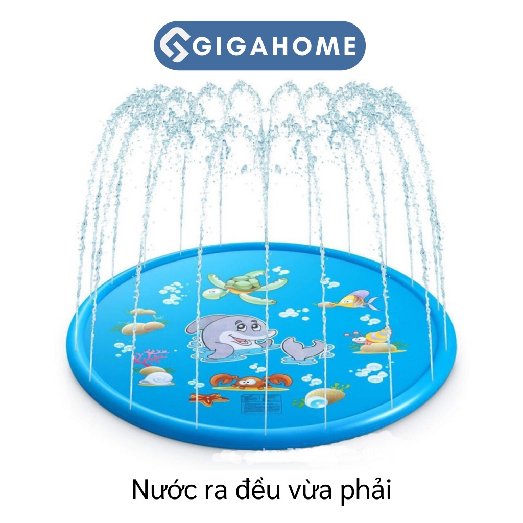 Thảm Đệm Phun Nước Cho Bé 1.7m Ngoài Trời Vui Nhộn GIGAHOME 9383