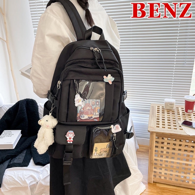 Balo đi học nữ cặp sách thời trang ulzzang phong cách Nhật - Hàn nhiều ngăn đựng tiện dụng BZ 981