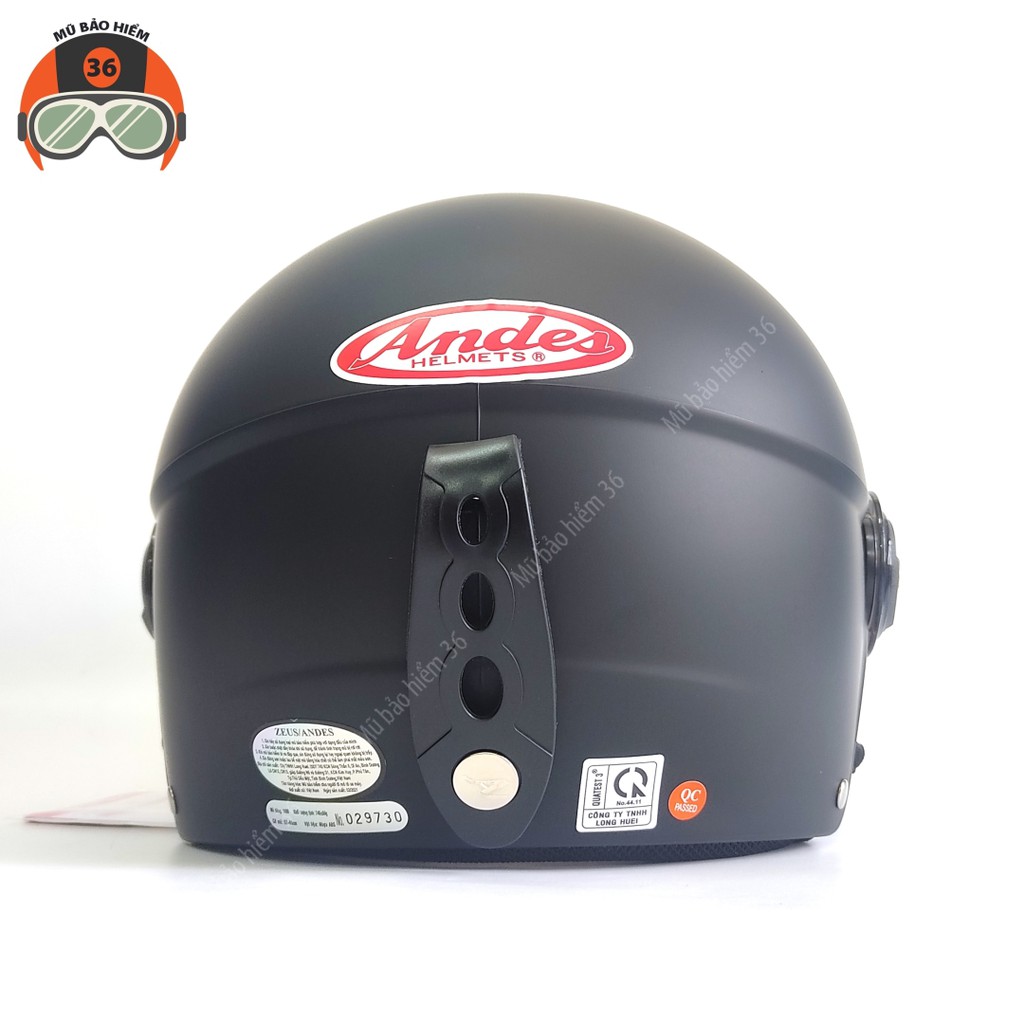 Mũ bảo hiểm nửa đầu ANDES 109K size lớn