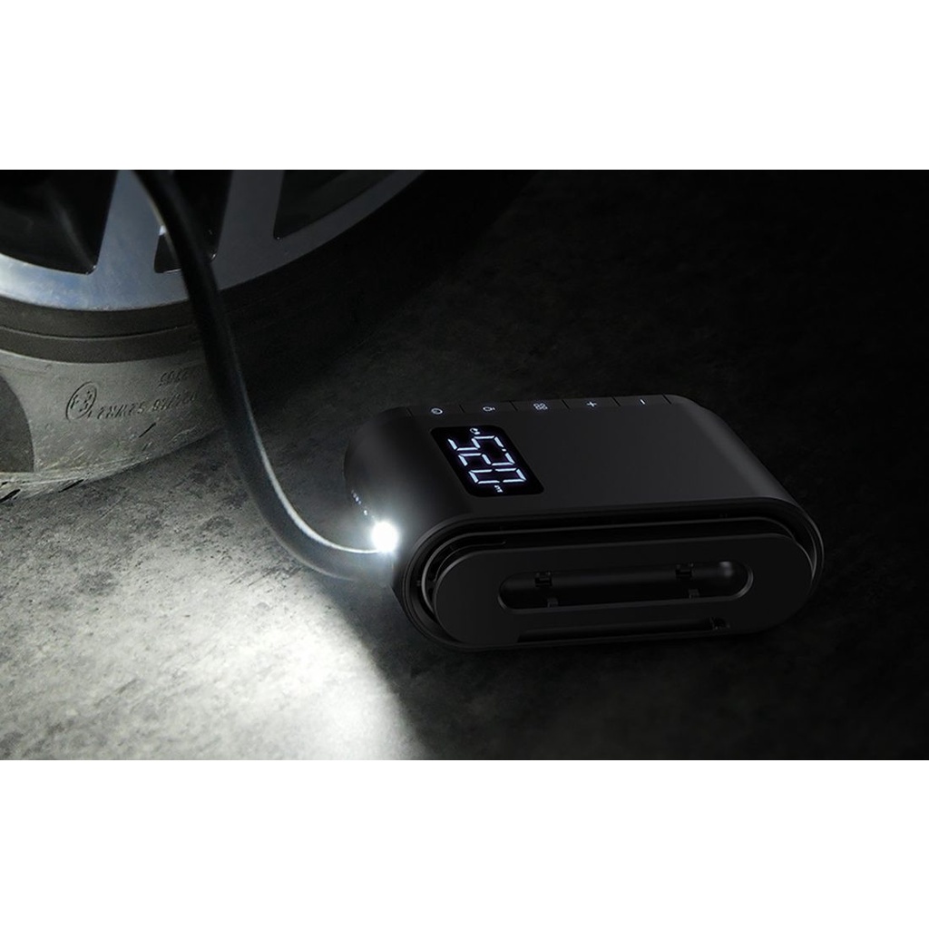 Máy Bơm Lốp xe hơi ôtô đa năng Baseus Dynamic Eye Inflator Pump LV900-BK