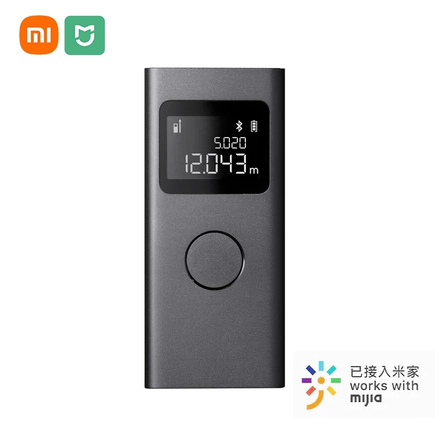 Máy đo khoảng cách Laser thông minh Xiaomi Đồng hồ đo khoảng cách thời gian thực Màn hình LCD Máy tì