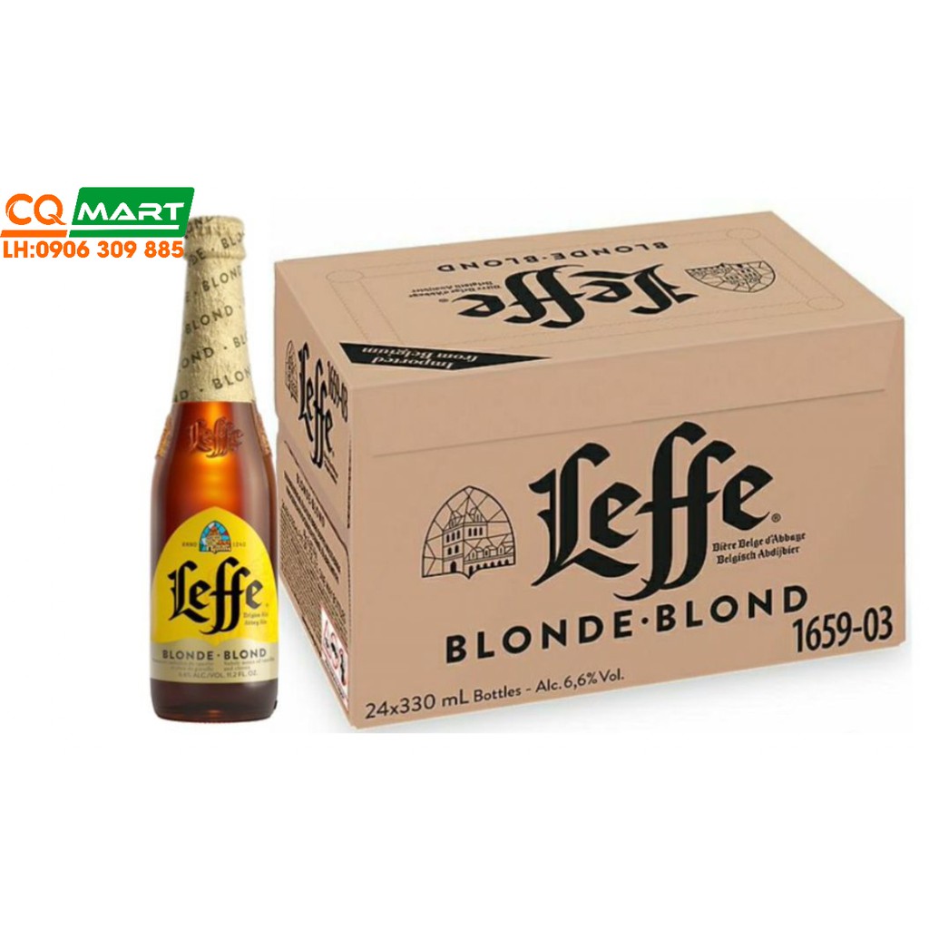 Bia Leffe Vàng Chai Bỉ 330ml 6,6%