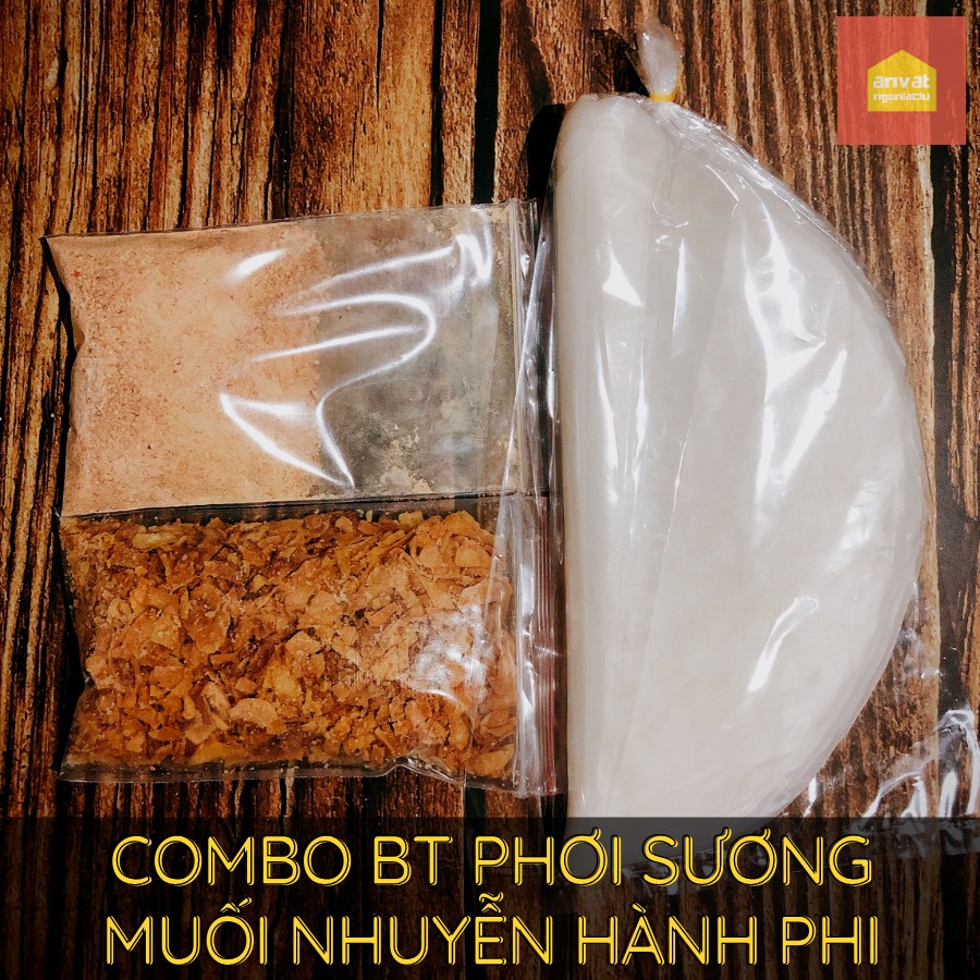COMBO Bánh tráng phơi sương + Muối nhuyễn HÀNH/TỎI phi CỰC TIẾT KIỆM | BigBuy360 - bigbuy360.vn