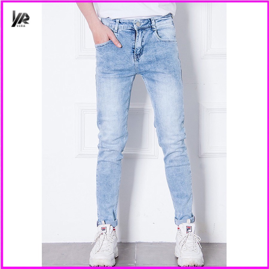 Quần Jean Nam-Quần bò nam đen trơn kiểu dáng skinny, chất liệu 95% cotton co dãn, lên fomr cực đẹp cực sang. QBD1