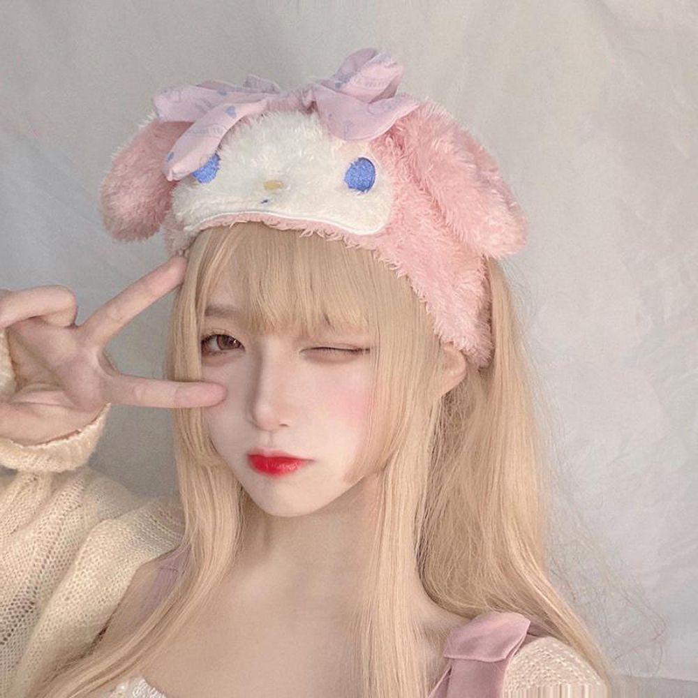 Băng Đô Cài Tóc Vải Bông Hình Cinnamoroll Thời Trang Hàn Quốc Cho Bé Gái