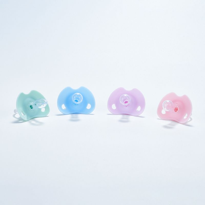 Núm ti giả đầu tròn bằng silicone dành cho trẻ sơ sinh