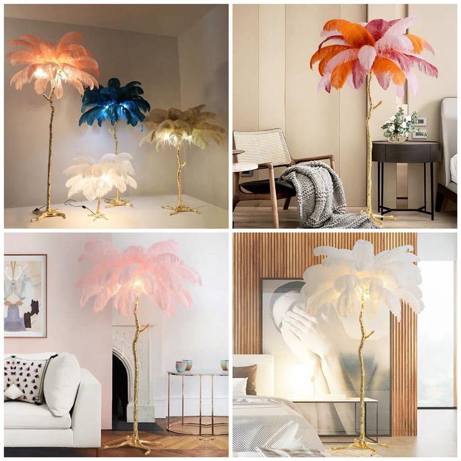 Bộ 5 Lông Đà Điểu Tự Nhiên 15-20CM Dùng Làm Đồ Trang Sức