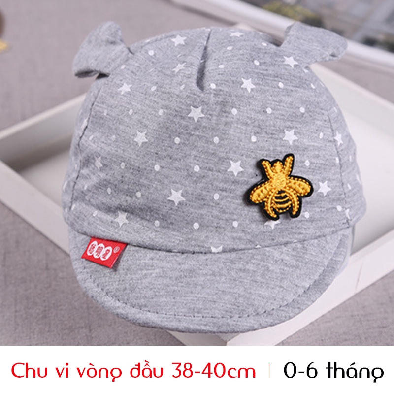 Nón Cho Bé [0-4 tháng] Mũ lưỡi trai tai thỏ cực đẹp cho bé siêu dễ thương HOT Nón Chống Nắng Cho Bé Sơ Sinh