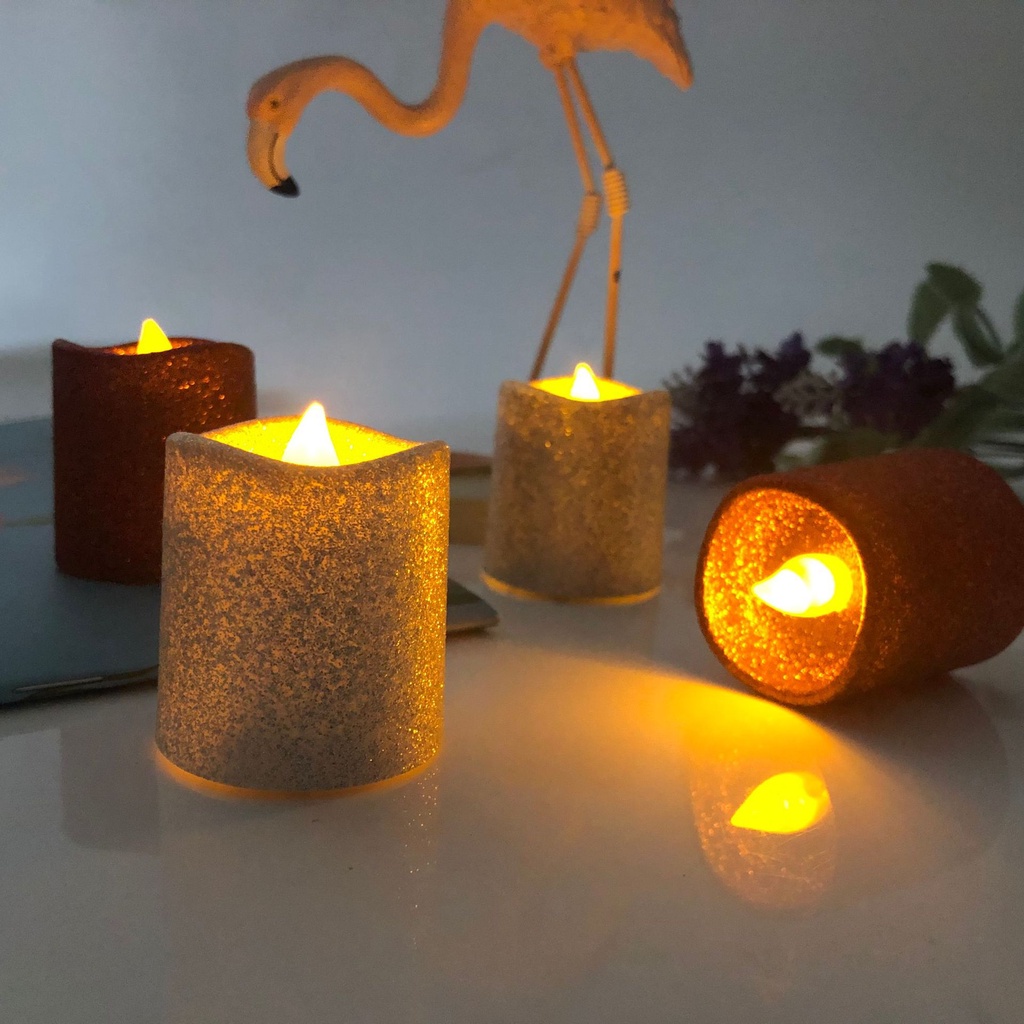 Đèn LED giả nến không khói sáng tạo trang trí nội thất