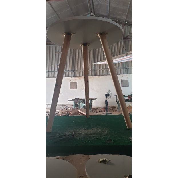 Bàn tròn chân cao 60cm làm bàn trà, bàn cafe, sofa