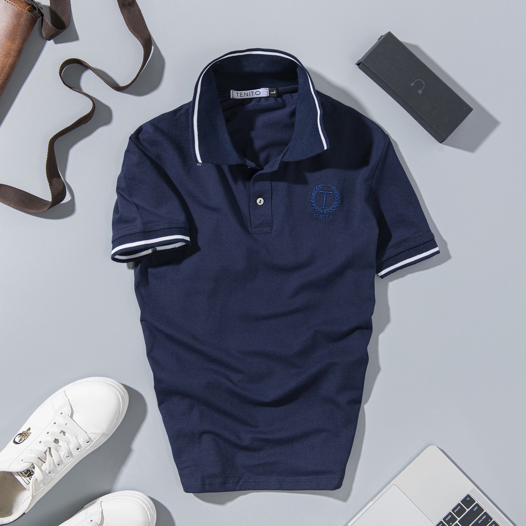 Áo polo nam Tenito,áo thun nam có cổ tay lỡ công sở(Hàng Xuất) | BigBuy360 - bigbuy360.vn