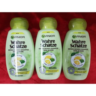 Dầu gội Garnier Wahre Schatze Tonerde Und Zitrone