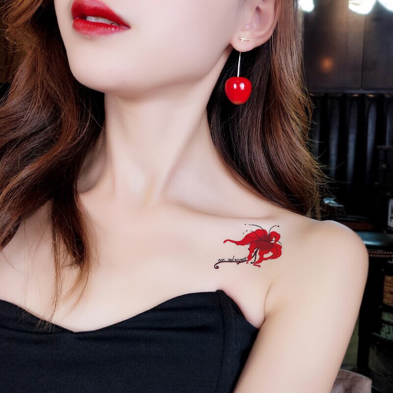 76 Hình Xăm Dán Tatoo Tha Thu Hoa Hồng Bướm Dream Catcher