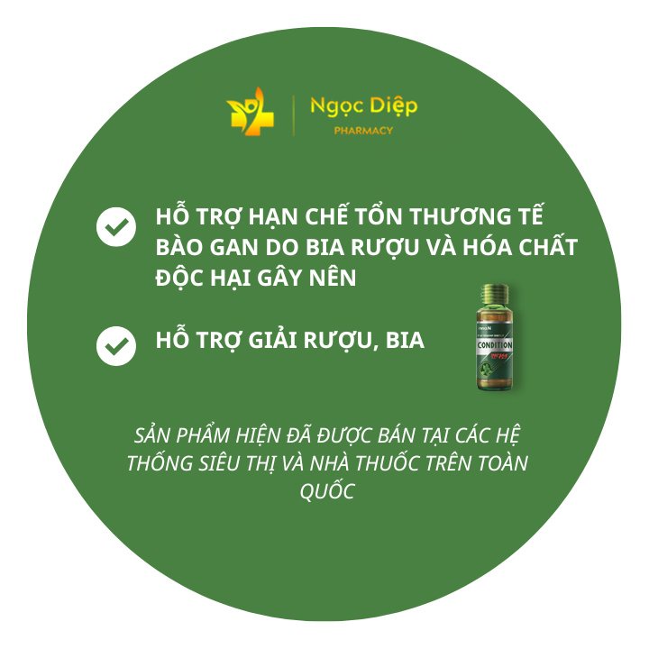 Nước Giải rượu bia Hàn Quốc Condition, Giải độc gan, làm mát Gan
