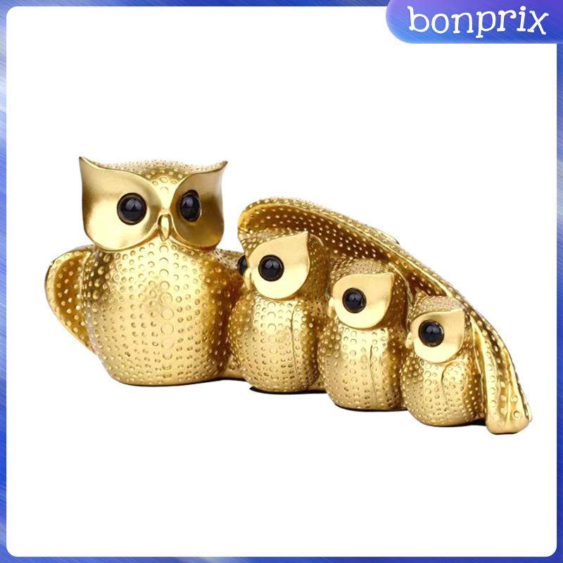 Mô Hình Chim Cú Bằng Nhựa Resin Trang Trí Nhà Cửa / Văn Phòng