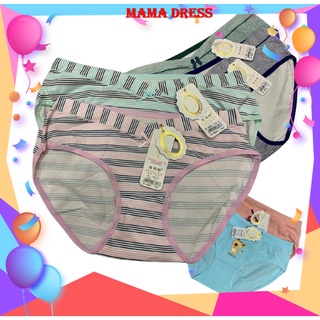Quần lót bầu quần chip cạp chéo MAMA DRESS cho mẹ bầu và không bầu thoải mái thiết kế kẽ hoặc trơn màu kèm nơ xinh QL20