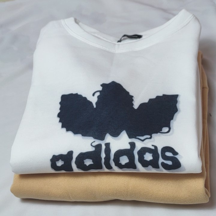 FREESHIP Áo Nỉ Sweater In Logo Adidas Form rộng,Dáng Thụng,Phong Cách Hàn Quốc,Unisex,Freesize dưới 55kg
