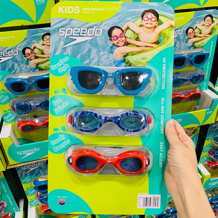 Kính bơi Speedo Kids Hydrospex Print Goggle, Navy