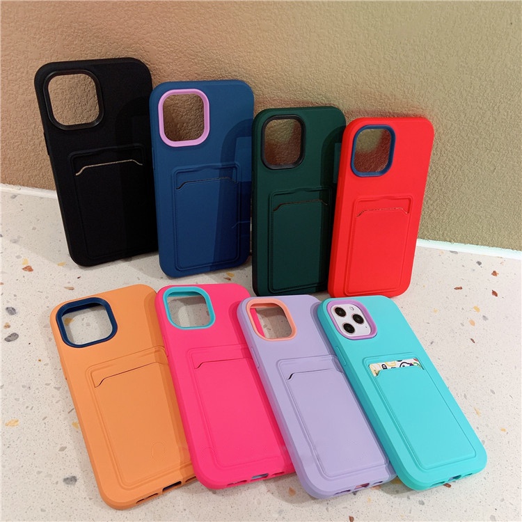 iPhone 13 Pro Max Ốp điện thoại có ngăn đựng thẻ cho Iphone 12 Mini Pro Max 11 Pro Max Xr Xs Max 6 7 8 Plus | BigBuy360 - bigbuy360.vn