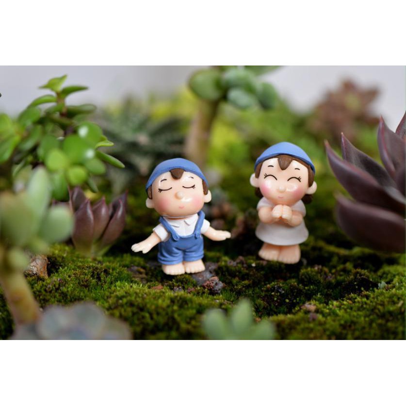 Cặp Đôi Trai Gái Nông Thôn làm tiểu cảnh(SZF 2311)