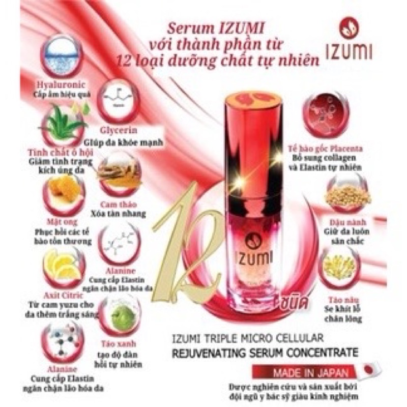 CHỐNG LÃO HOÁ DA IZUMI SERUM