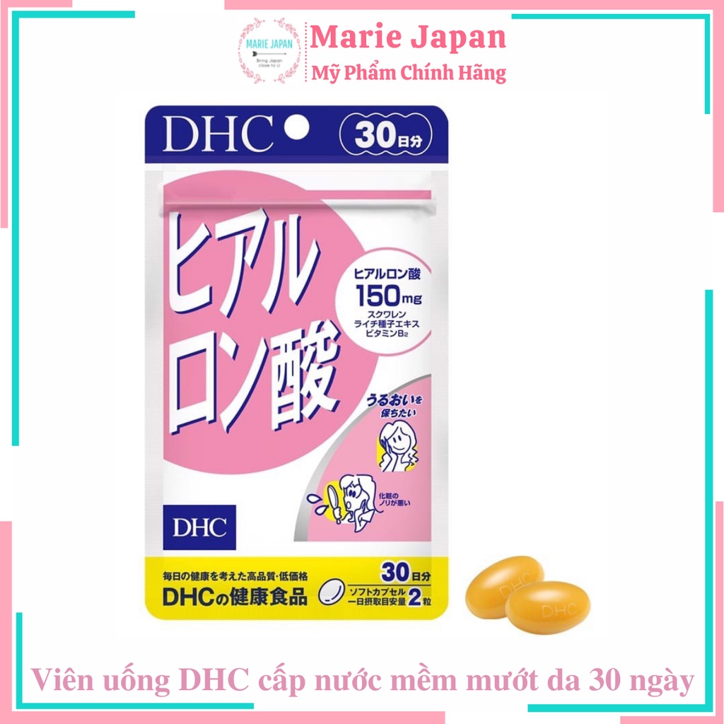 Viên Uống DHC Giữ Ẩm Cấp Nước Hyaluronic Acid Gói 30 Ngày