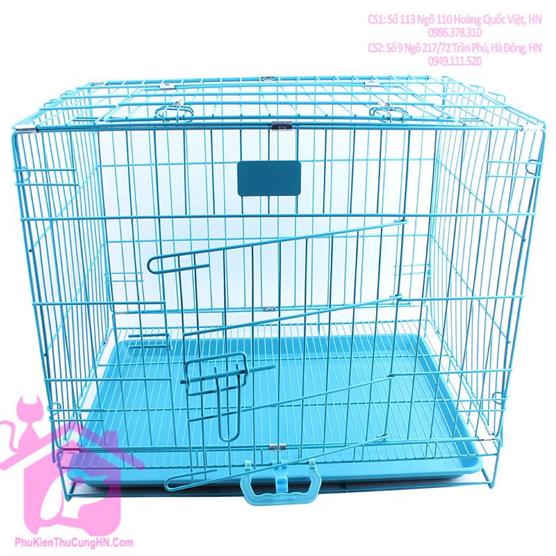 Lồng sơn tĩnh điện Size S 44x32x40cm có thể gấp gọn - Phụ kiện chó mèo Pet shop Hà Nội