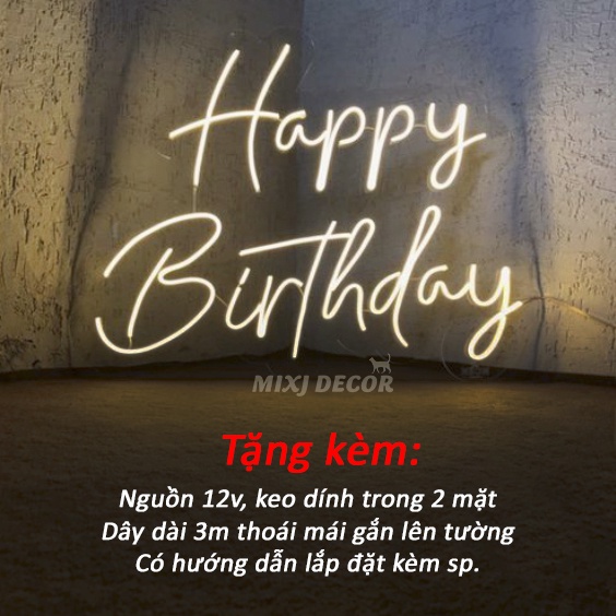 Đèn Decor Neon Sign Chữ Đẹp, Led Trang Trí Phòng Ngủ