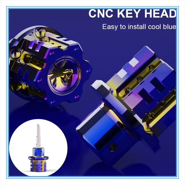 Bộ đầu chìa khóa bằng titan cao cấp có móc khóa tiện lợi