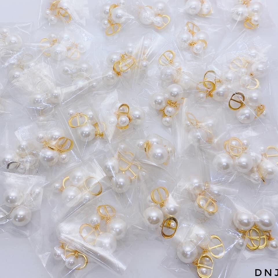 Khuyên tai nữ CD bông tai trai nhân tạo chuẩn bạc ta hàng đẹp - Kho sỉ bạc Nhất Linh