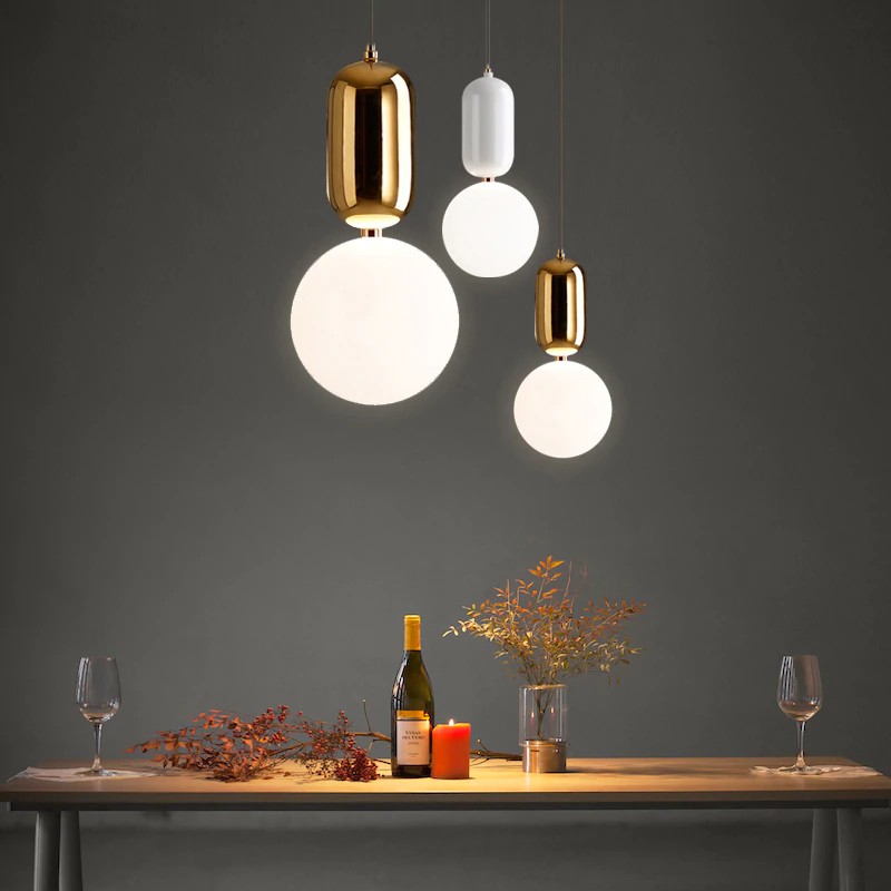 Đèn thả chao thủy tinh TH210K