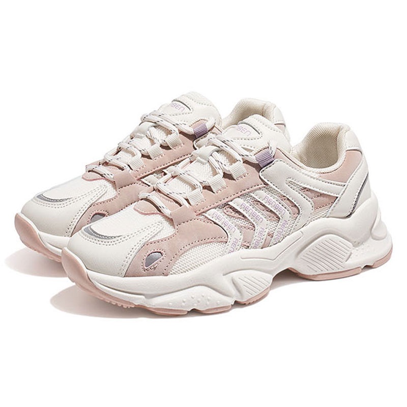 Giày thể thao RENBEN đế dày phối lưới thoáng khí thời trang cho nữ