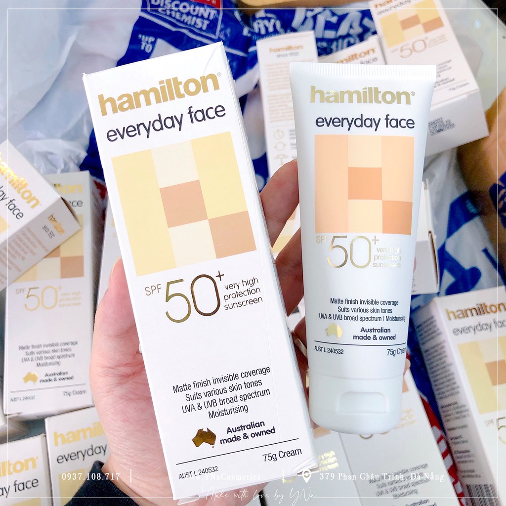 hamilton everyday face spf50 