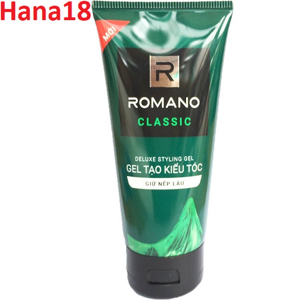 Gel vuốt tóc Romano Classic giữ nếp lâu mềm tóc 150g-Mẫu mới 100% chính hãng