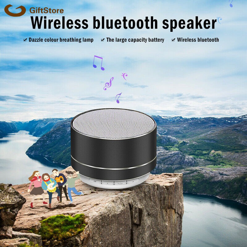 Loa Bluetooth Không Dây Nhỏ Gọn Có Đèn Led Cho Iphone Ipad Samsung