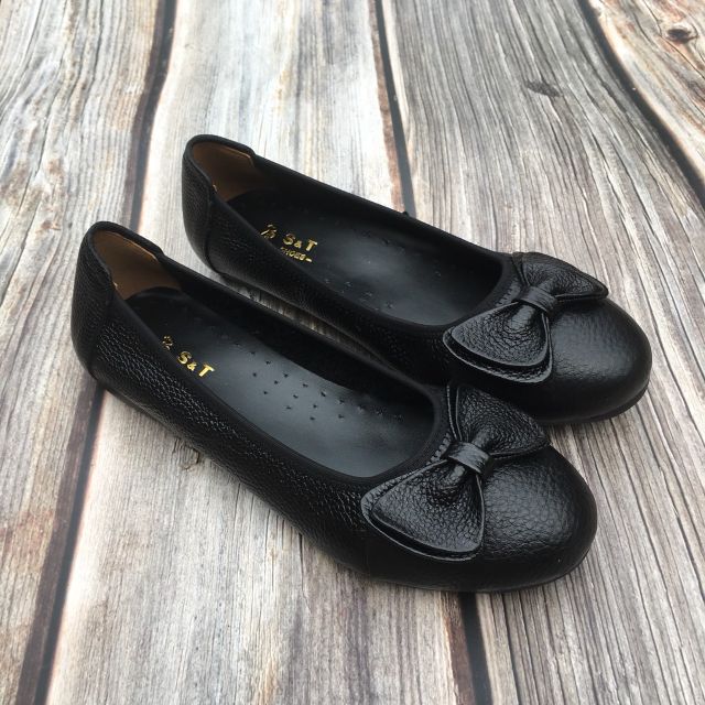 Giày nữ da bò thật đế bệt bảo hành da 1 năm | BigBuy360 - bigbuy360.vn