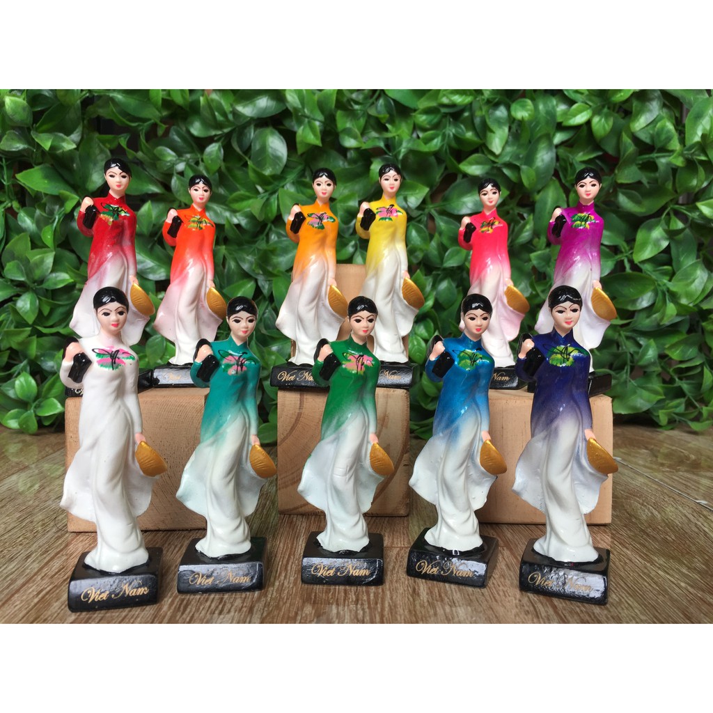 Tượng cô gái nữ sinh áo dài Việt Nam - Size Lớn - 22cm