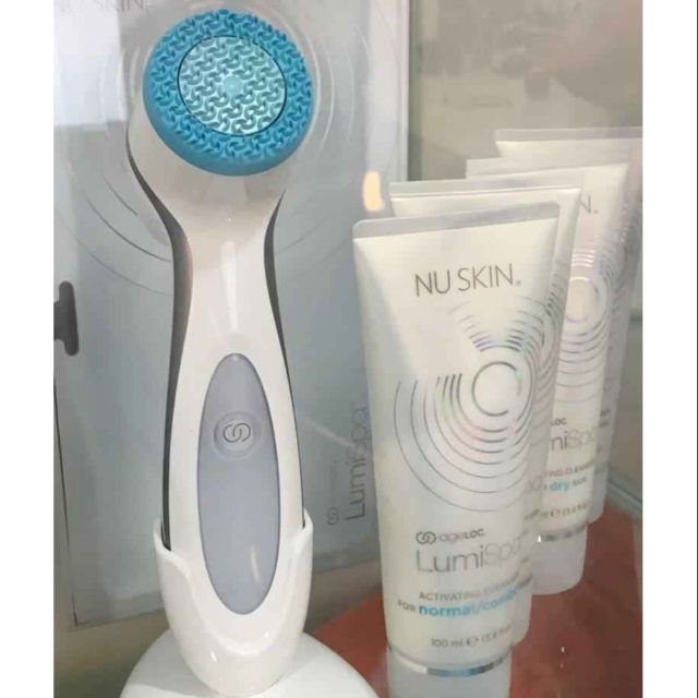 (Hàng Công ty-Nuskin_Bảo Hành 2 năm) Máy Rửa Mặt LumiSpa Nuskin + Sữa rửa mặt NUSKIN | BigBuy360 - bigbuy360.vn