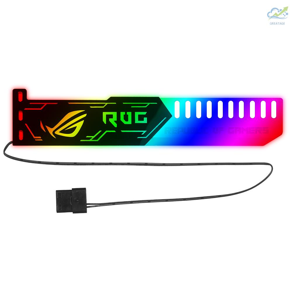 Mới Card Đồ Họa Rgb25 Rgb Với Hiệu Ứng Đèn Rgb 5v 4pin Giá Đỡ