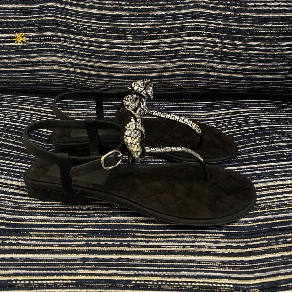 Giày Sandal Đế Dày Đính Đá Thời Trang Mùa Hè 2022