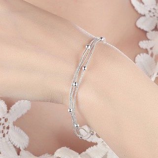 Lắc tay bạc nữ - lắc tay bạc nữ giá rẻ sợi tơ hồng bnlt-17