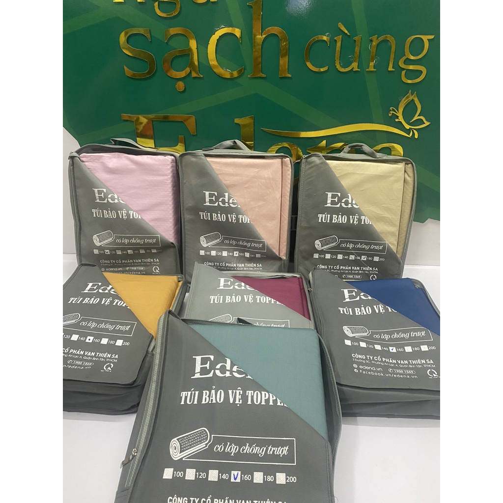 Áo Bảo Vệ Topper Edena - Nhiều Màu Sắc - CHỐNG TRƯỢT - CHÍNH HÃNG - CAO CẤP in MayBedding