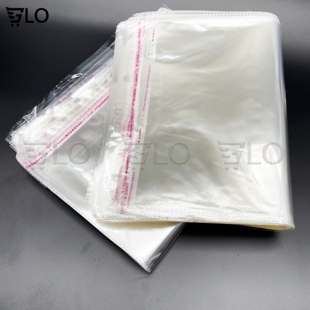 1 Kg Túi Nilon Keo Dán Miệng OPP Trong Suốt, Bọc Kiếng, Đóng Gói, Đựng Phụ Kiện, Quần Áo