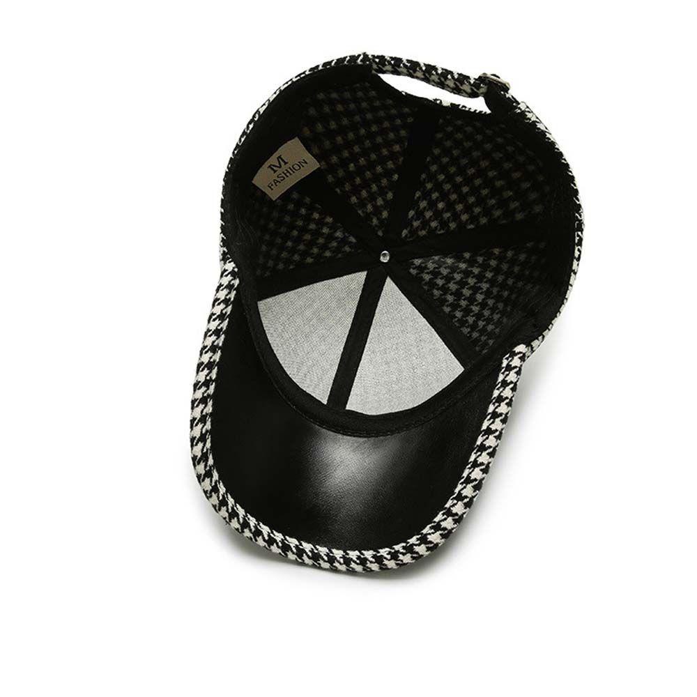 Mũ Lưỡi Trai Kaki Thêu Họa Tiết Gird Màu Đen Phong Cách Hàn Quốc Thời Trang Đường Phố Cho Nam Và Nữ