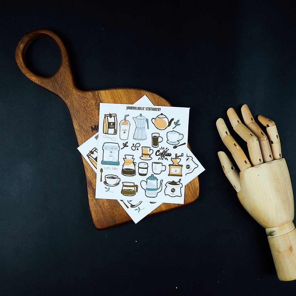 Sticker Handmade Drinks Collection Trang Trí Bullet Journal - Top Loader - Journalholic
