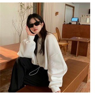 Croptop nỉ rút dây