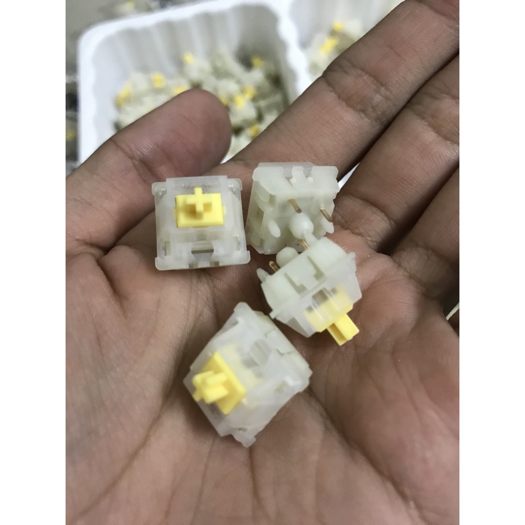 Switch Gateron Milky (KS3X1) - Milky Yellow và Milky Black - Gateron KS3X1 - Switch dùng cho bàn phím cơ | BigBuy360 - bigbuy360.vn