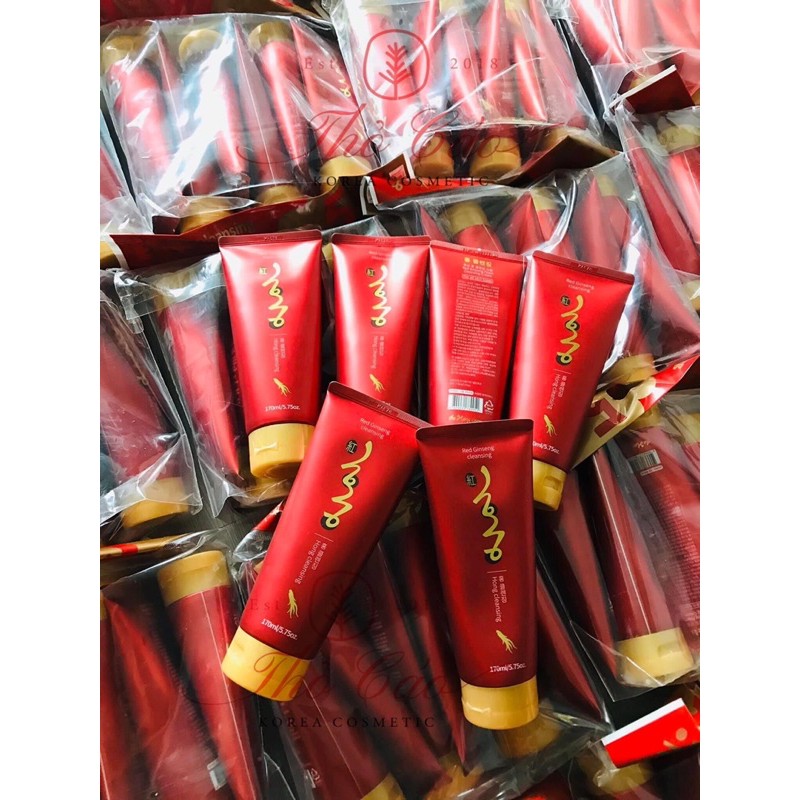 SỮA RỬA MẶT HỒNG SÂM HONG CLEANSING RED GINSENG 170ML - NỘI ĐỊA HÀN QUỐC