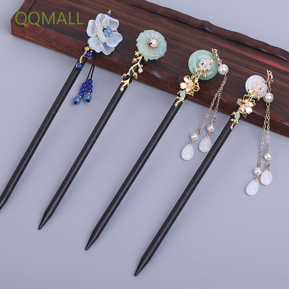 Trâm cài tóc bằng gỗ phong cách Trung Hoa cổ điển thanh lịch cho nữ