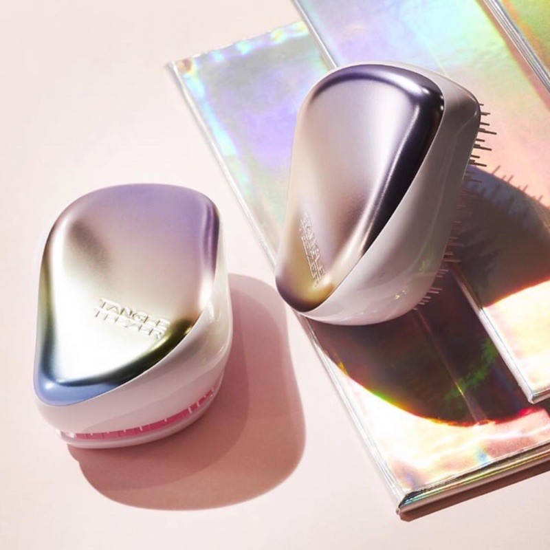 20 mẫu lược Tangle Teezer có nắp Compact Styler Rose Gold gỡ rối chống gãy rụng tóc dạng bàn chải on the go chính hãng